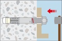 Certifix through bolt CFTB II A4 8/10 A4 stainless 8 x 75 install img 3