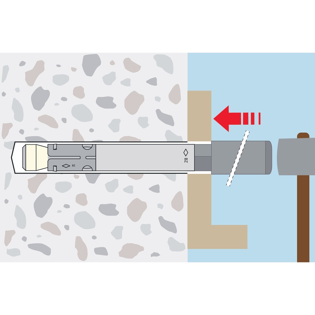 Certifix CFBZ-IG M 6-10 A4 stainless  through fastening wedge anchor