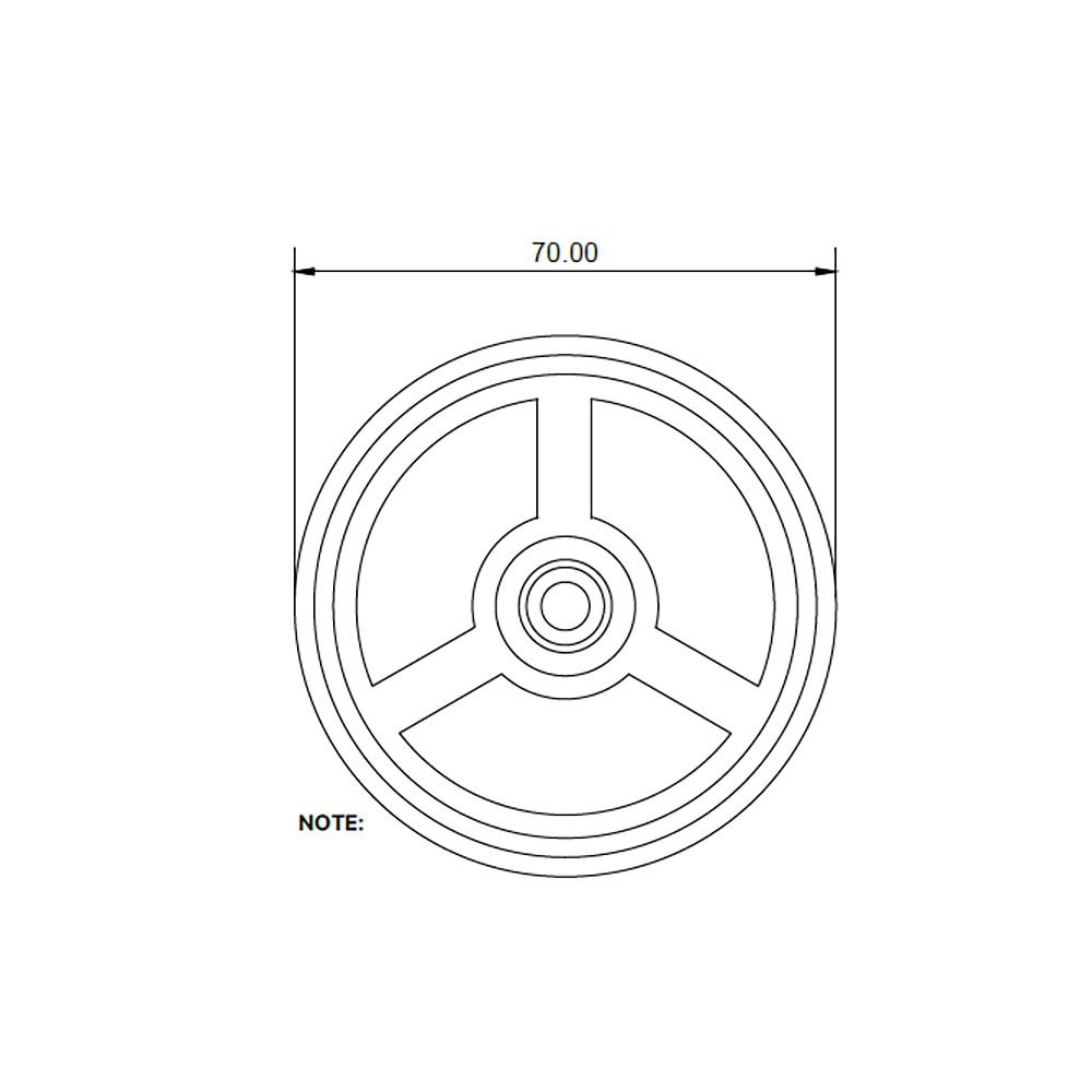 Insulation washer A2 stainless 70mm for SFS fixings