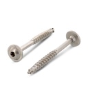 Timber screws pan head A2 stainless 6.0 x 180/70 TX25