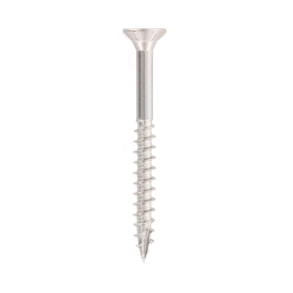 Timber screws self embedding countersunk head A4 stainless with cutting point 10.0 x 190/105