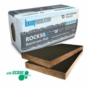 Knauf earthwool rainscreen slab 1200mm x 600mm x 150mm - BGV [Pallet of 25.92m² - 12 packs, 36 slabs]