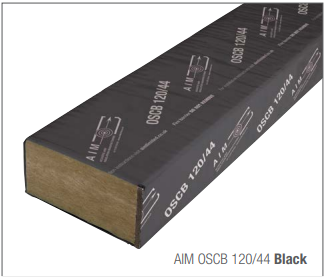 AIM OSCB 120/44 Black 1000 x 90 x 356mm to suit a 400mm cavity c/w fixing clips and course wound screws